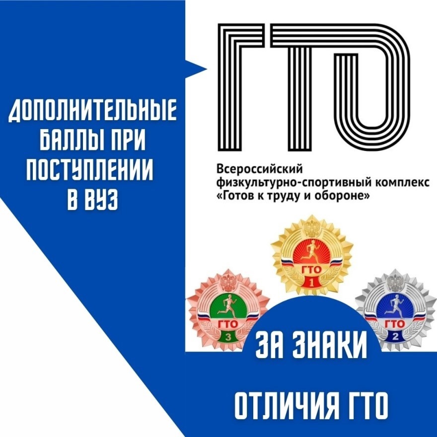 Дополнительные баллы при поступлении: преимущества для абитуриентов со знаком отличия ГТО.