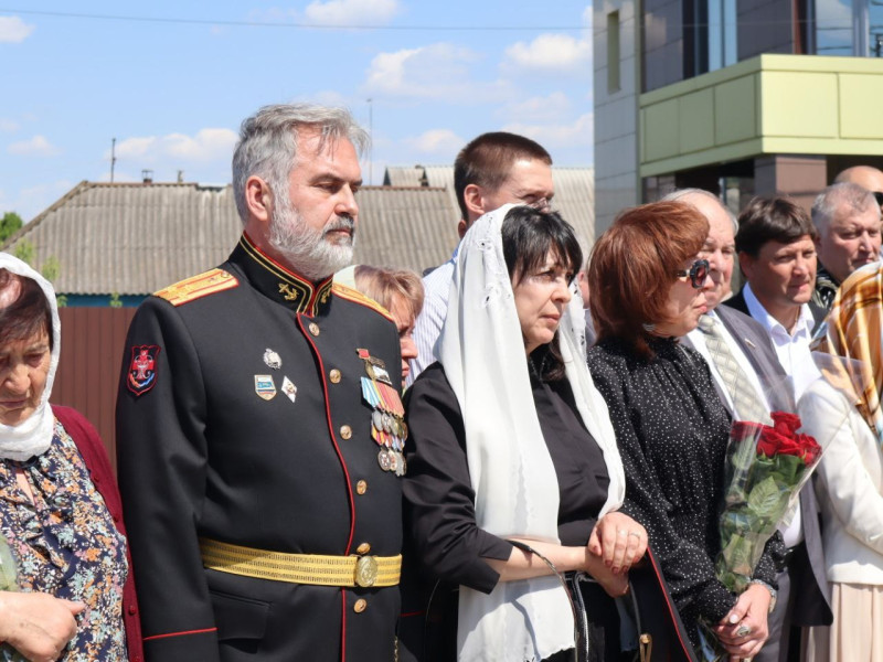 Освящение часовни в поселке Чернянка, в честь памяти о погибших музыкантах ансамбля имени Александрова.